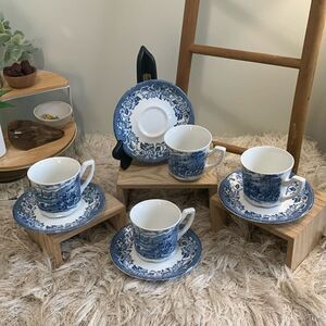 Royal Staffordshire J.&G. Meakin Ironstone Stratford Stage 4 Cups & Saucers Set